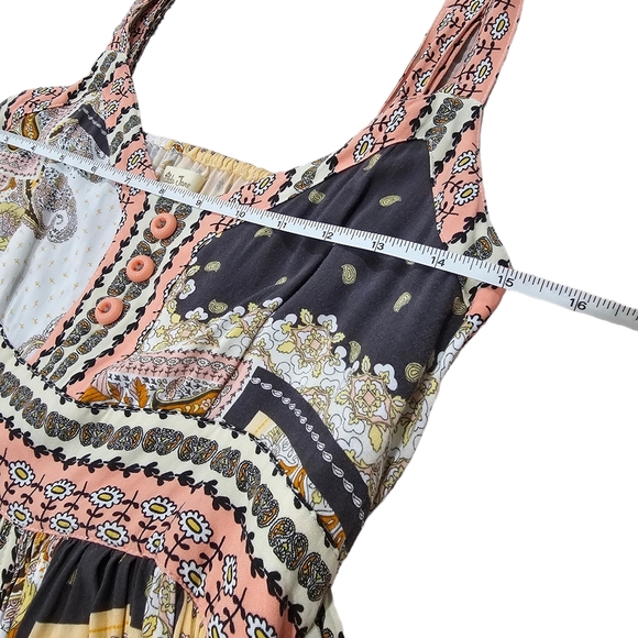 Matilda Jane Adventure Begins Paisley Flowy Cottagecore Maxi Dress Size Medium - Picture 10 of 13